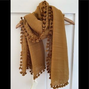 NWT MATTA Dupatta Scarf Gold color